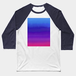 Vibrant blue purple watercolor gradient artwork Baseball T-Shirt